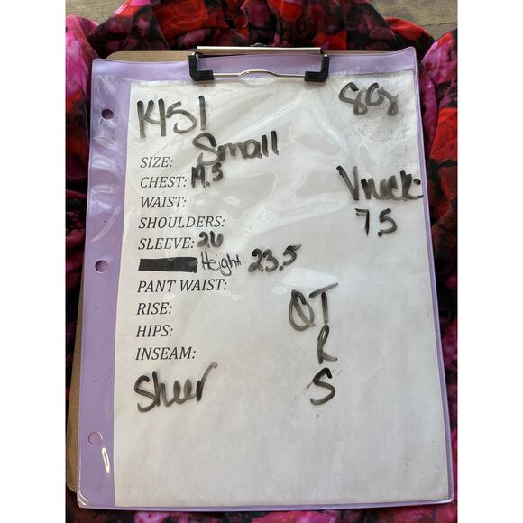 Steve Madden Womens S  Hudson Floral Print Sheer Red/Pink Blouse Fairy/Whimsy - Picture 7 of 7